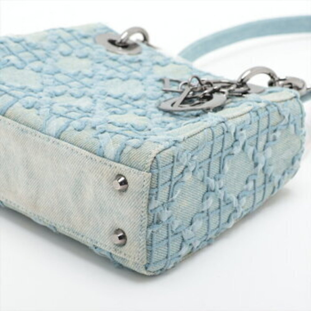 Dior crossbody Christian shoulder denim handbag Lady bag - Picture 3 of 12